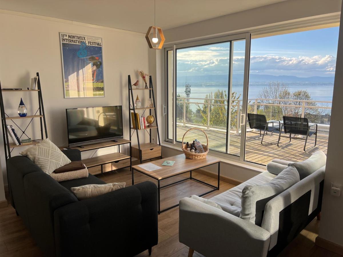 Leman Panoramique Avec Terrasse A Deux Pas Du Centre-Ville エヴィアン・レ・バン エクステリア 写真