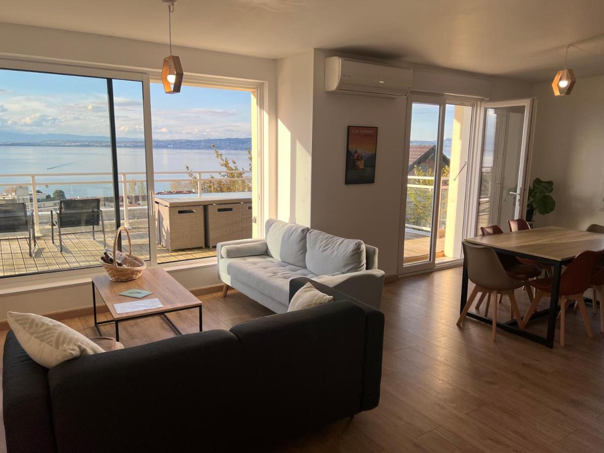 Leman Panoramique Avec Terrasse A Deux Pas Du Centre-Ville エヴィアン・レ・バン エクステリア 写真